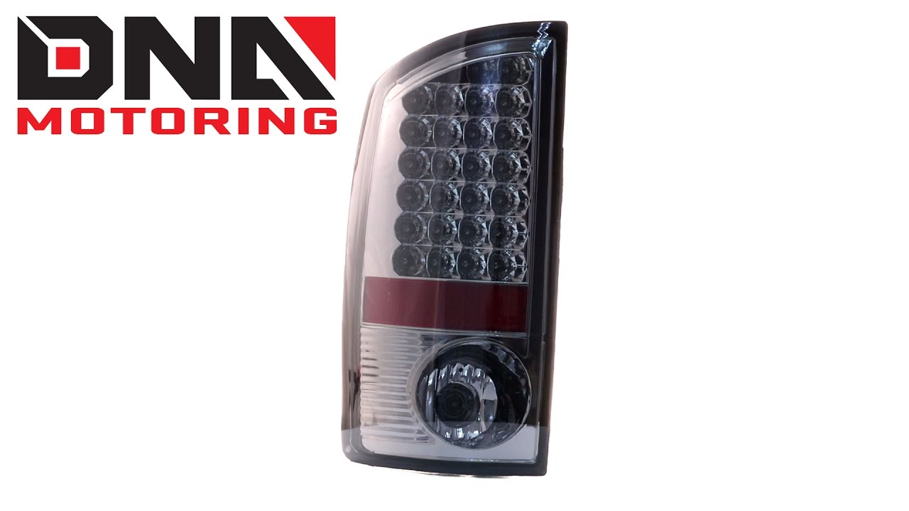 DNA Motoring 02-06 Dodge Ram LED Smoked / Chrome Housing Tail Lights Brake