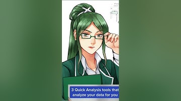 3 Quick Analysis tools In Excel | Excel Shortcut Tricks for analyse your data #shorts