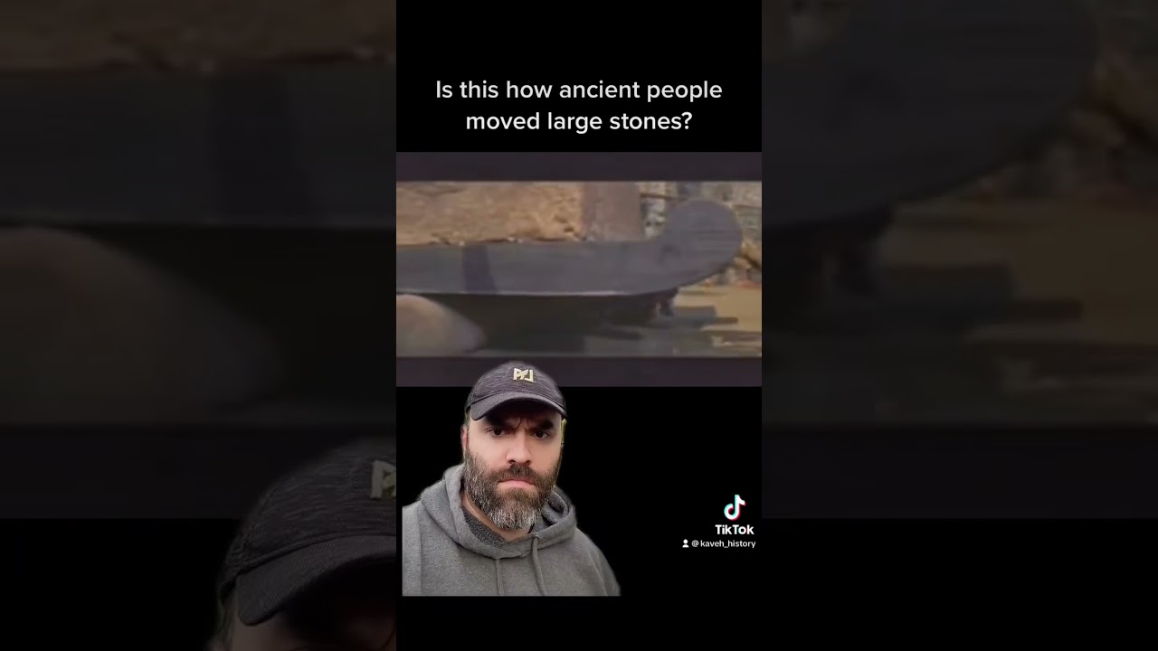 Is this how ancient people moved large stones?