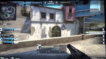 CS:GO funny moment : ACE  (Map : Mirage) (Weapon : Tec-9 , P90)