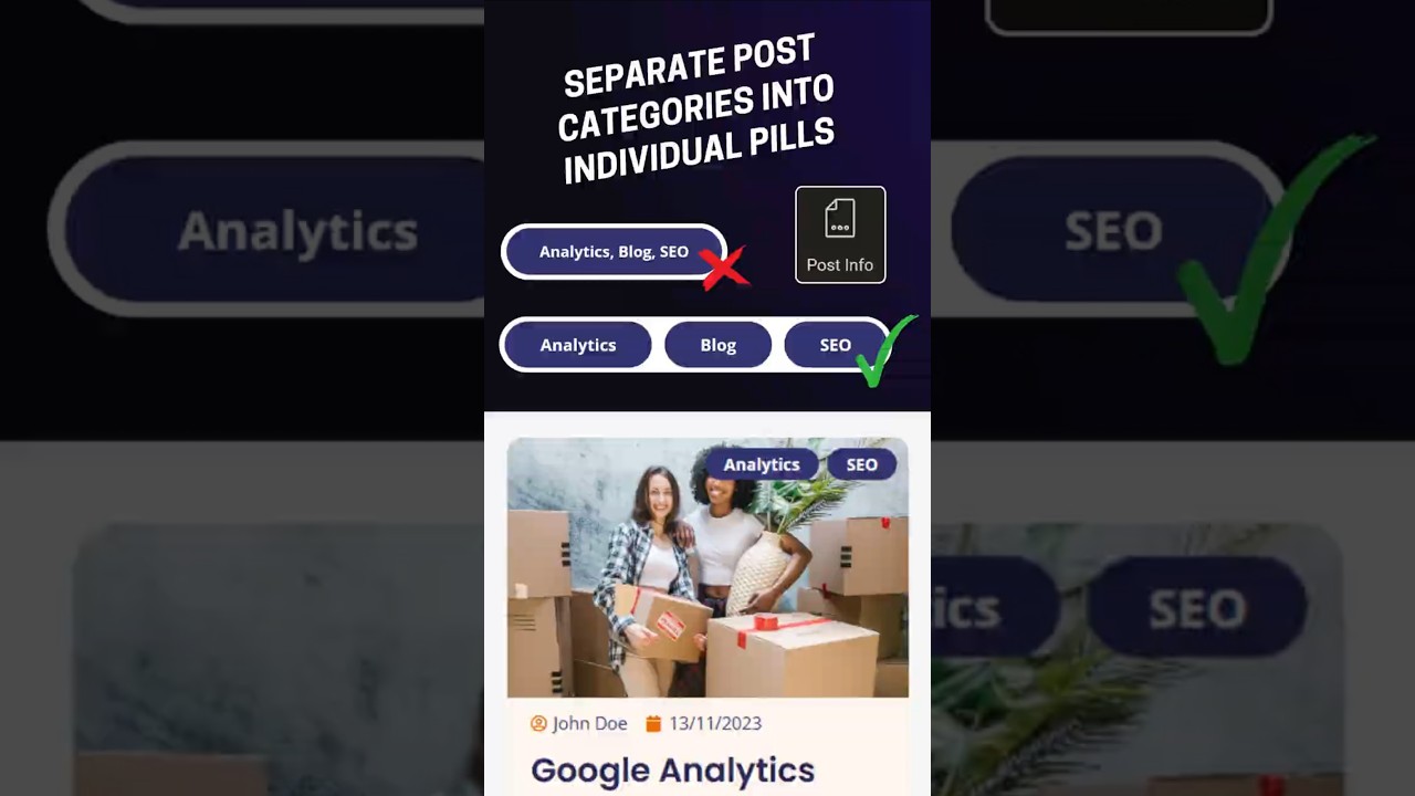 Separate Your Post Categories | Elementor Post Info Widget