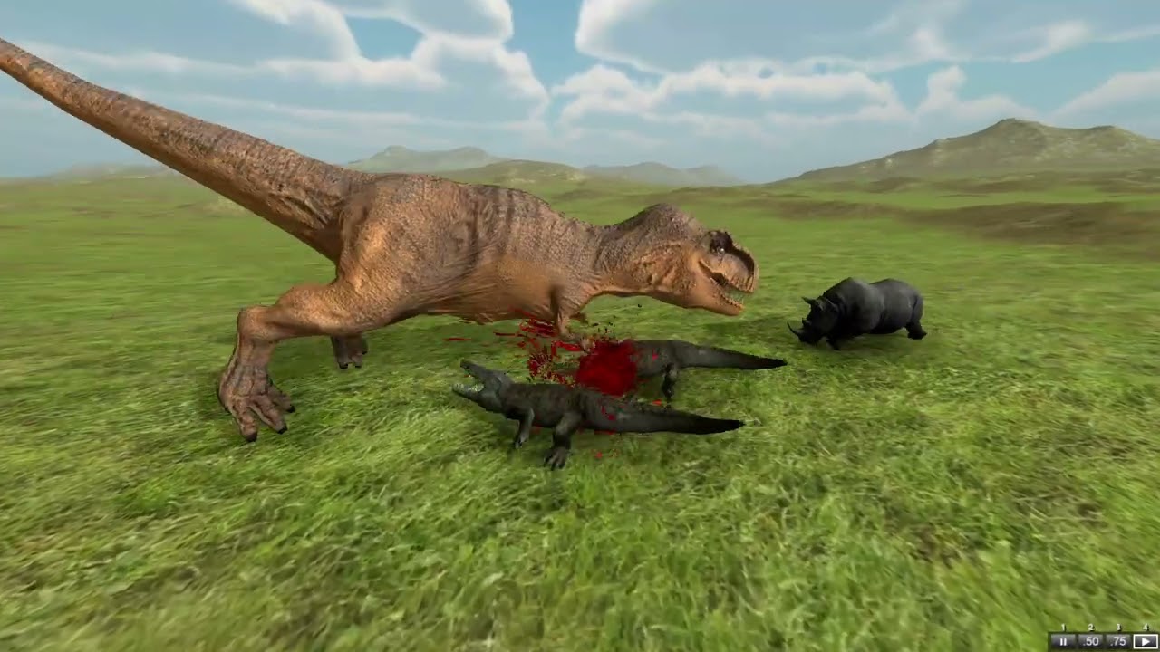2 CROCODILE AND RHINO VS EVERY UNIT | BEAST BATTLE SIMULATOR