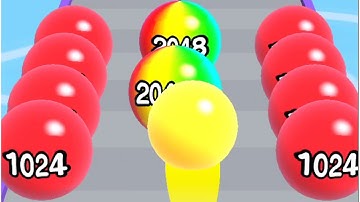 Ball Number Merge Games 3D Gameplay Levels 146-150 | Android iOS Mobile Game #colorballrun