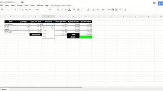 How to apply a simple discount to a price in Google Sheets