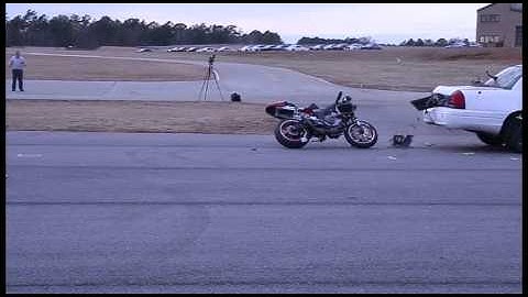 Motorcycle Crash testing GPSTC Rear Impact Video