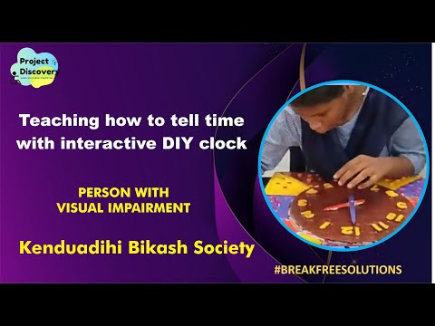 Teaching how to tell time with interactive DIY clock|Breakfreesolutions