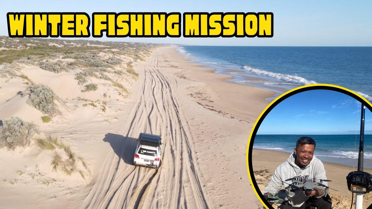 Post-Storm Drone Fishing at Preston Beach | Winter Fishing & 4WD Adventure in South Mandurah