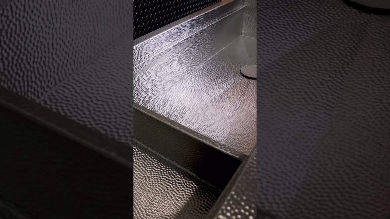 60" Long Handcrafted Dual Tier Workstation Sink 🤩