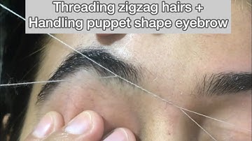 Thick to Thin Eyebrow Threading || EyeBrow Threading Tutorial Step By Step