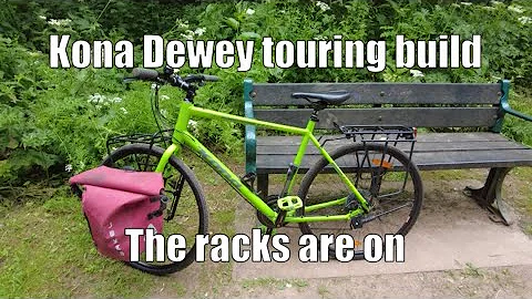 Kona Dewey touring bike build part two, Surly nice rack, Tortec transalp rear rack, Bafang BBS02