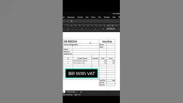 How To Make Invoice In Excel #shorts #excel #exceltips #exceltutorial #invoice