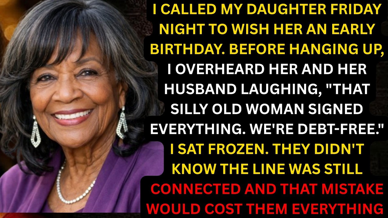 Before I Hung Up, I Overheard My Daughter And Her Husband Laughing “The Old Woman Signed Everything
