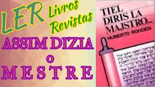 TIEL DIRIS LA MAJSTRO #livroespiritulista #esperanto