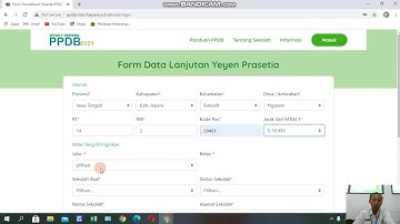 Cara Mengisi Formulir PPDB MTs N 1 Jepara TP 2021 2022 versi1