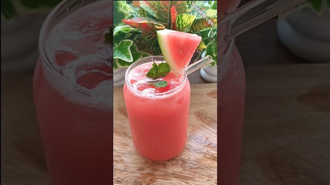 2-Minute Watermelon Juice Recipe | How to Make | Fresh Watermelon juice 