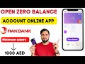 Open zero balance account rak bankregister current account online2023