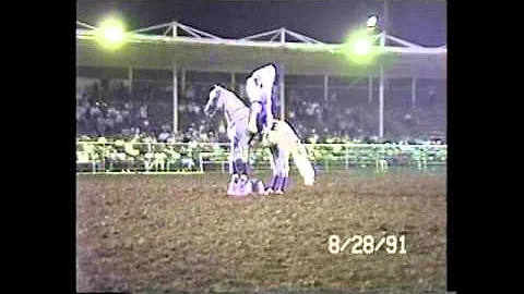 Vicki Adams & Silverado Vinita Rodeo 1991