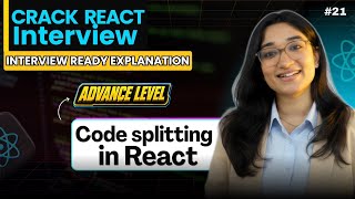 Code Splitting in React JS | Lazy Loading | performance optimization in React
