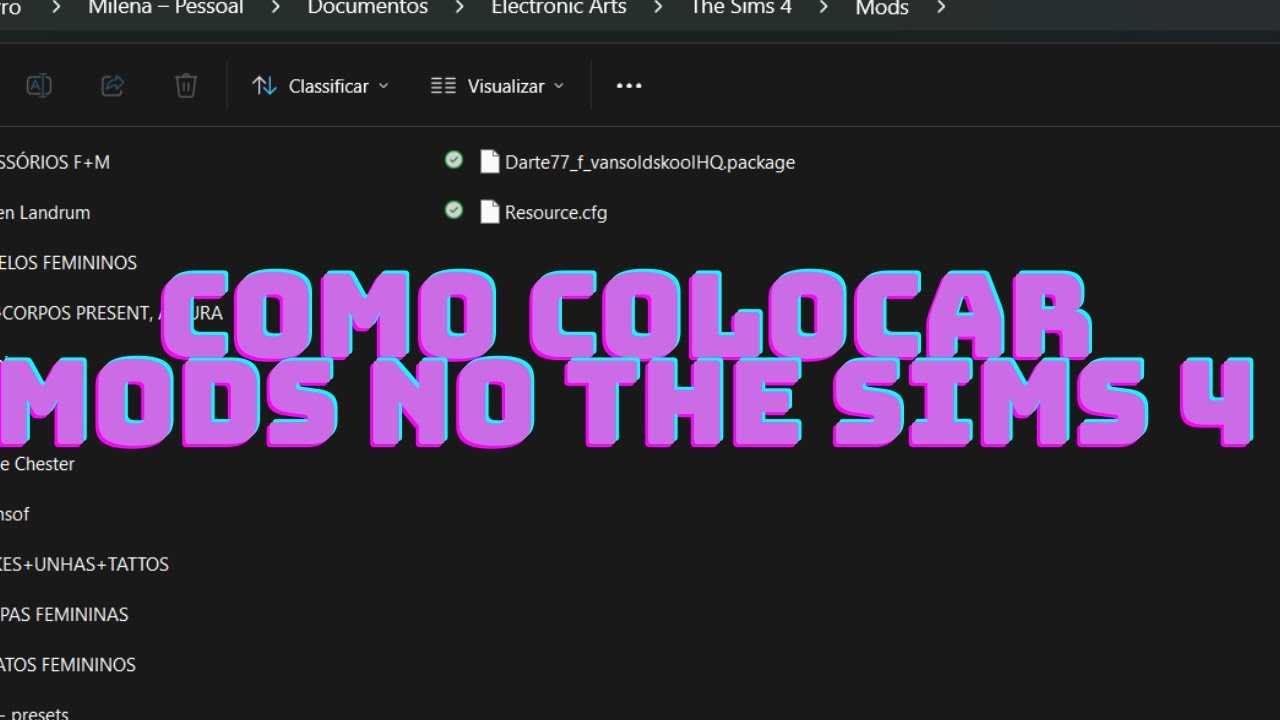 Como colocar MODS no THE SIMS 4