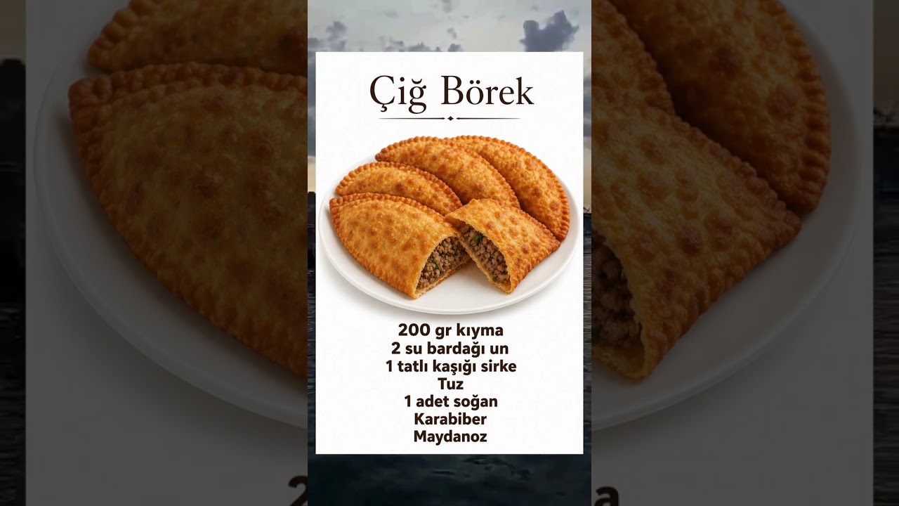 ÇİĞ BÖREK TARİFİ 🥟🔥  #pratiktarifler #tarif #yemektarifleri #börek #çibörek