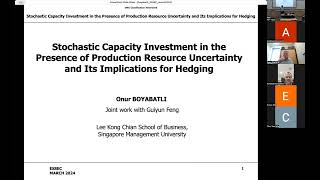 ECOMFIN webinar | Stochastic Capacity Investment in Presence of Production Resource Disruption