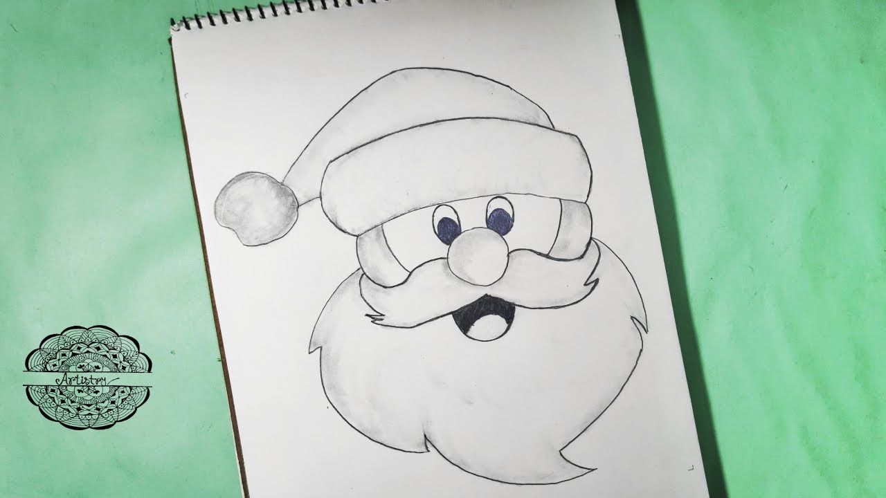 Santa Claus Easy Drawing for Beginners | How to draw Santa Claus ...