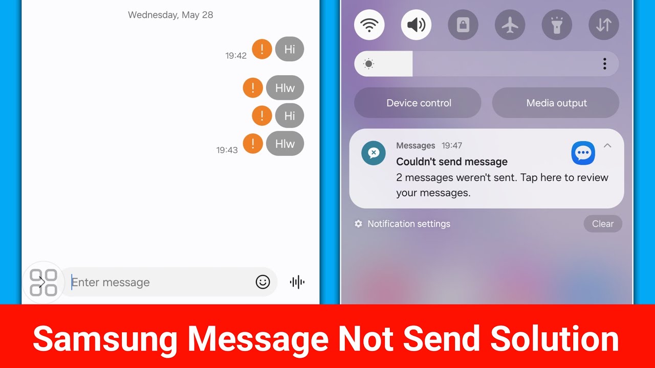 How to Solve Message Not Send On Samsung Phone || Samsung Couldn’t Send ...