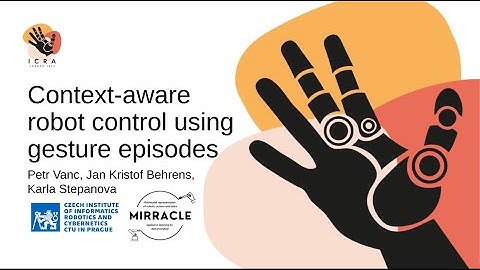 Gesture-control robot control using gesture episodes