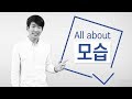 What does 모습 really mean?
