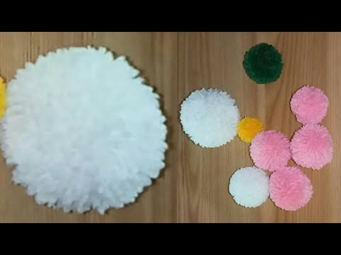 How To Make Perfect Woolen Ball/Super Easy Pom Pom Making Ideas- DIY CRAFT  MAGIC 