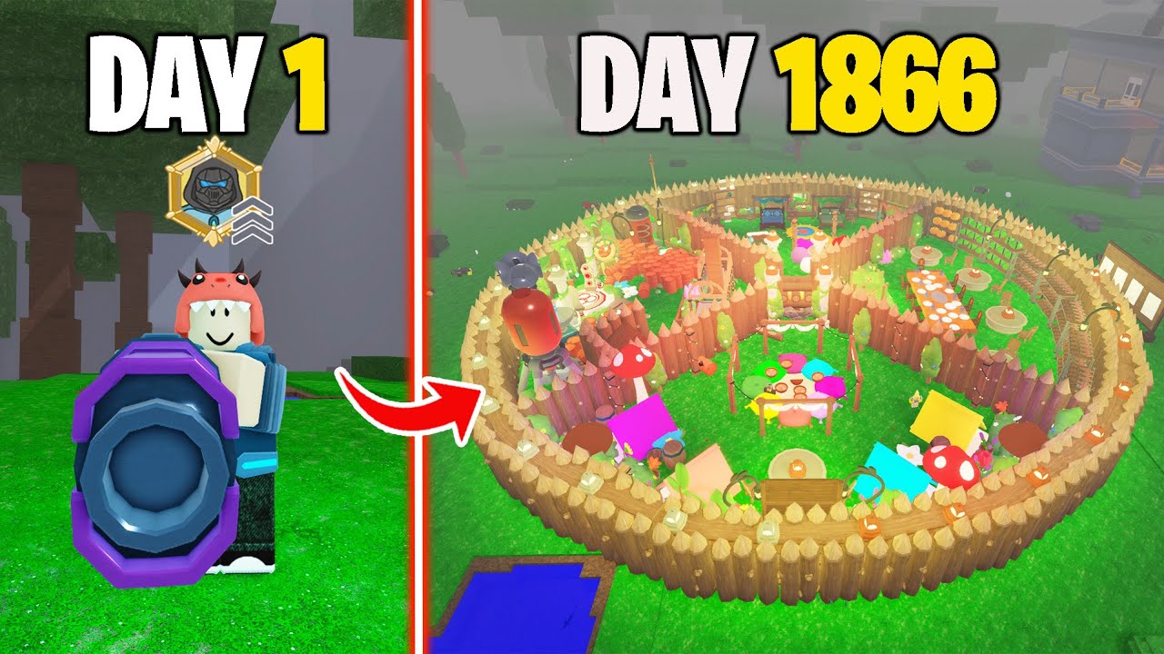 1866 Days to Build a Safest Solo Base in 99 Nights!