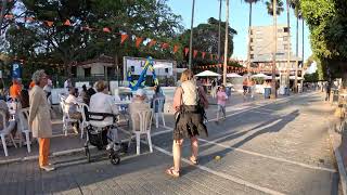 Sunday Eve Marbella Promenade Dutch Kings Day Celebration Spain 5.3K Walking Tour April 2026 4k UHD
