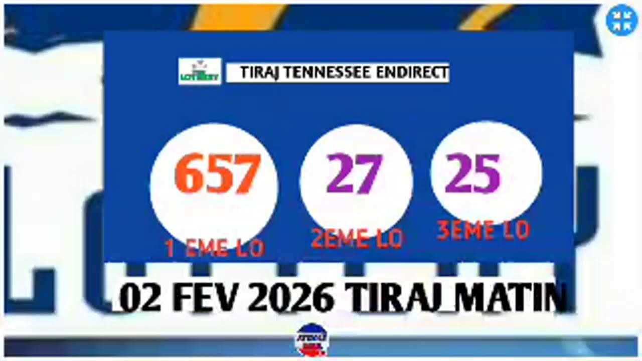 🔵TIRAGE TEXAS MATIN EN DIRECT 31JANVIER 2026 