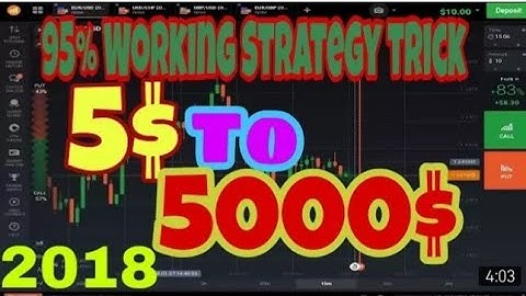 IQ Option Best Strategy Invest |$5 To Win $5000| With RealAccount  2018 Binary Option