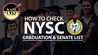 How To Check Nysc Senate And Graduation List Nysc Blog