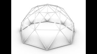 Geodesic dome in Rhino