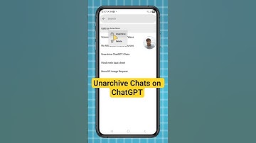 How to unarchive archived chats in ChatGpt