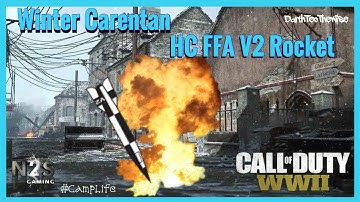 Call Of Duty WWII Winter Carentan V2 ROCKET (nuke) Gameplay COD WW2 FFA Multiplayer
