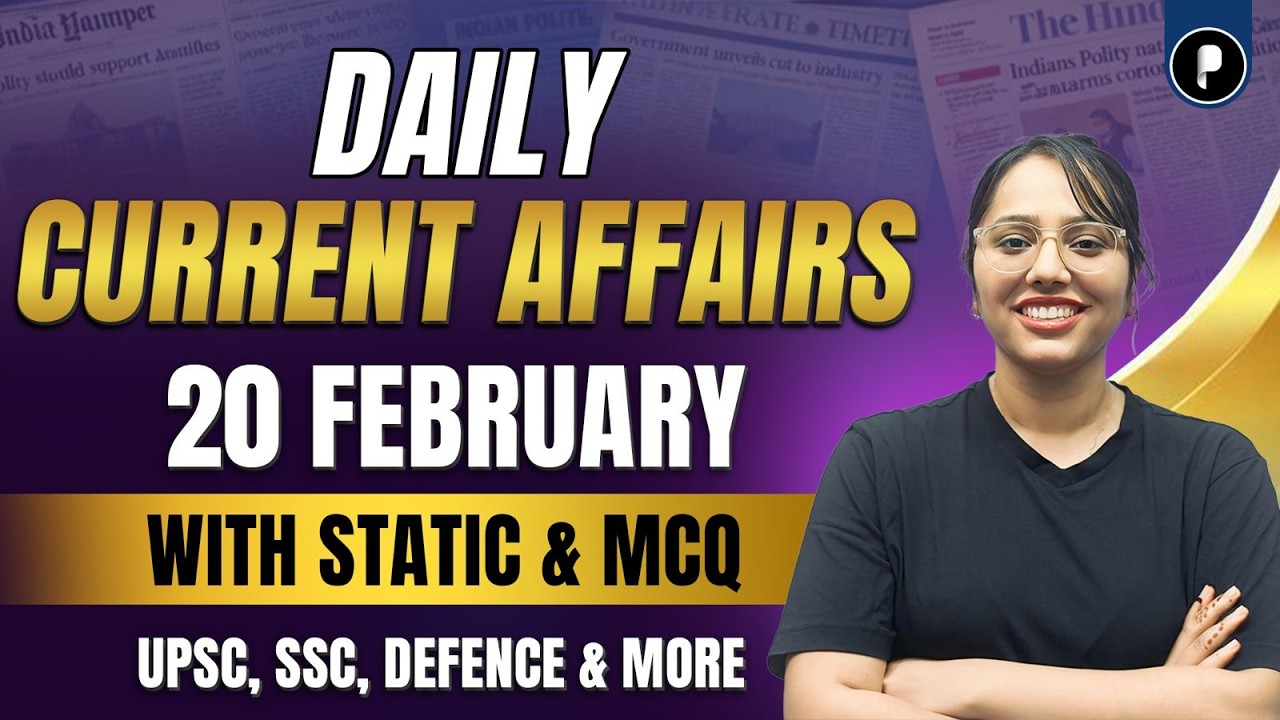 Sundar Pichai Unveils Billion America–India Connect Initiative | 20 February Current Affairs 2026