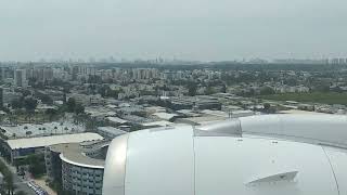 Israel from the air - Air France Approach, Landing at Tel Aviv- A350-900, Reverse Thrusters @ End