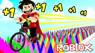 HER SANİYE HIZLANIYORUM AMA BİSİKLET İLE 🤣 Roblox Every Second You Get +1 Speed But You’re On a Bike