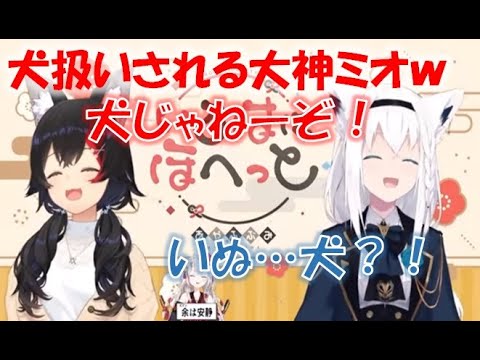 犬扱いされる大神ミオw【白上フブキ/大神ミオホロライブ切り抜き】