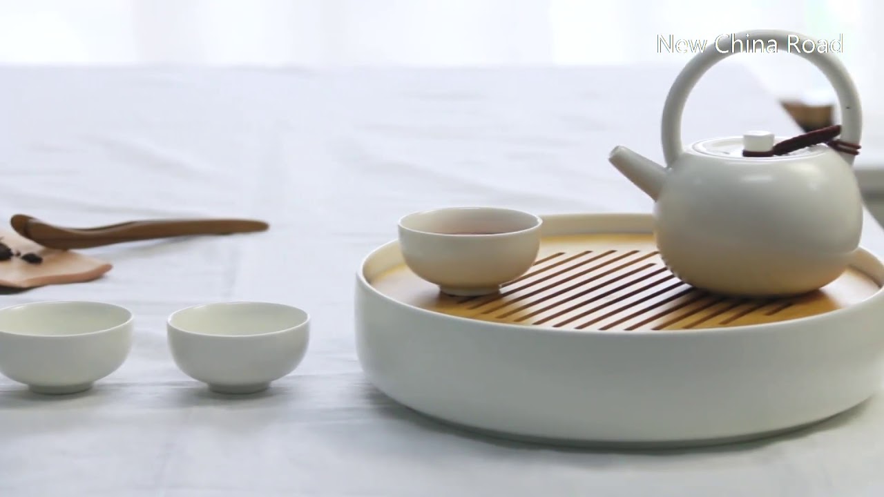 Chinese Modern and Delicate Ceramic Tea Set - YouTube