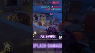 Carried by the splash damage - Overwatch | #shorts