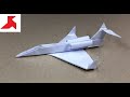 DIY ✈ - Как сделать ЧАСТНЫЙ РЕАКТИВНЫЙ «JET» САМОЛЕТ из бумаги А4 своими руками