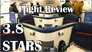 Flight Review AMS-DTW Delta Airlines Business Class A330-300 - 3.8 STARS FLIGHT Amsterdam to Detroit
