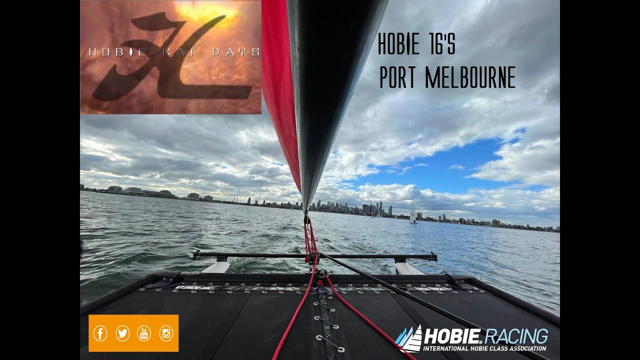 HOBIE CAT DAYS - Hobie 16's 0knts-35knts Racing/Sand Surfing @ Port Melbourne ( Check out the end!)
