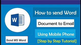 How to send word document to email using Mobile Phone screenshot 3