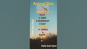Guess the animals in 5 seconds each 🤔 brain test