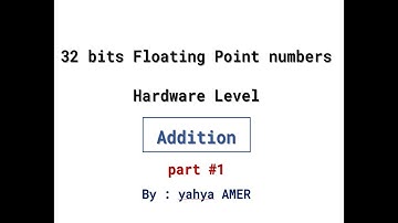 Floating Point  (32 bit - IEEE 752 format ) Addition explained